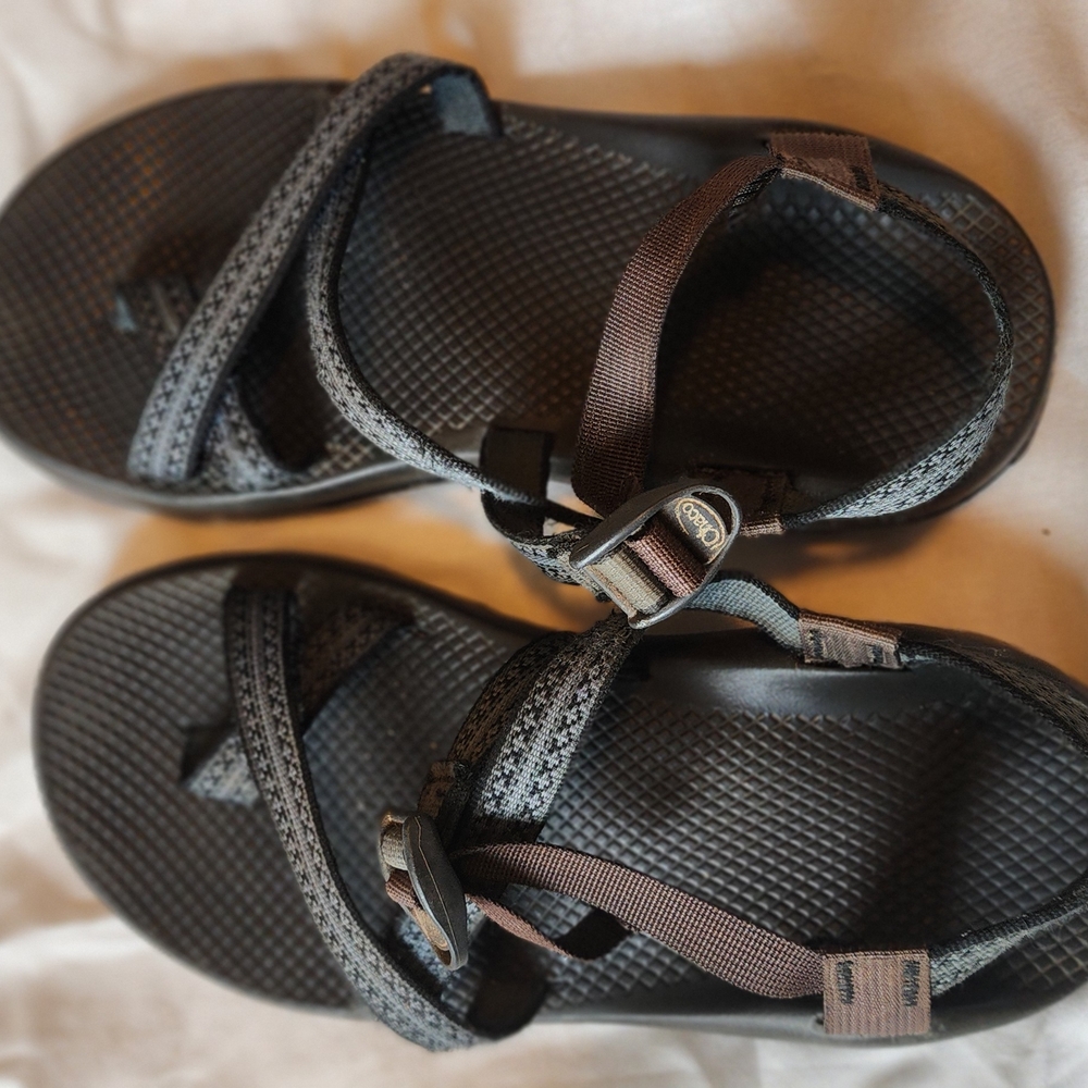Chaco Black and Gray Sandals